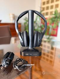 Cuffie Wireless TV con Base di Ricarica