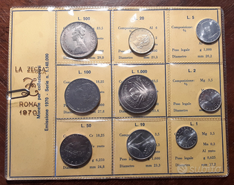Lire Monete da Collezione Emissione 1970