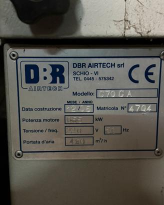 Depuratore c70ca dbr airtech 0,55 kw