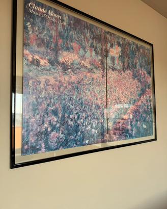 Quadro doppio vetro dittico MONET “NINFEE” 133x97