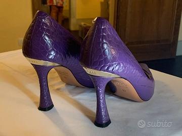 Scarpe Pinko in pelle viola