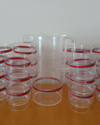 24 Bicchieri e caraffa Guzzini