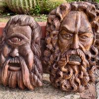 Mascheroni lignei siciliani artigianali