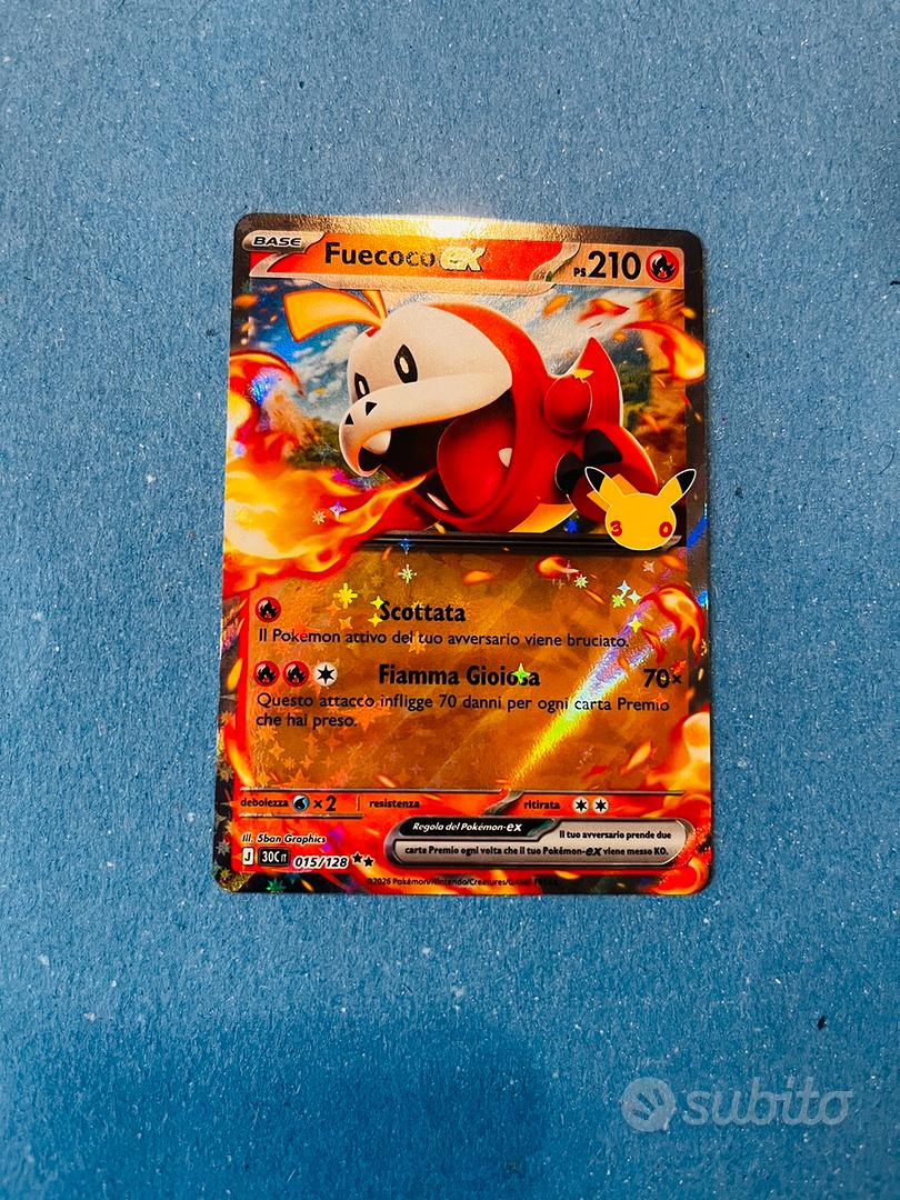 Fuecoco Ex Carte Pokemon 30 anniversario - Collezionismo In vendita a ...