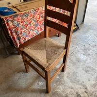 4 sedie in legno massiccio, importanti