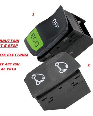 PER SMART 451 DAL 2007 AL 2014 TASTO MHD START STO
