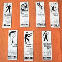 7 Vignette Pubblicità "Clinex il Dentierifricio"