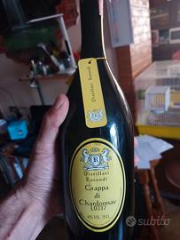 vecchia bottiglia grappa chardonnay