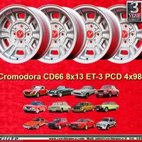 4 pz cerchi Fiat Cromodora CD66 8x13 ET-3 4x98