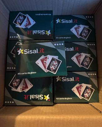 Stock 5 pack da 2 mazzi di carte Burraco Sisal