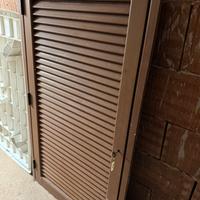 2 Persiane Alluminio Effetto Legno 70x140cm