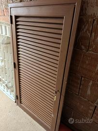 2 Persiane Alluminio Effetto Legno 70x140cm