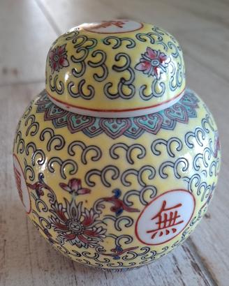 Ogg Vintage Vaso Porcellana Giallino