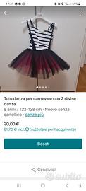 Tutù danza anche per carnevale più 2 completi in r