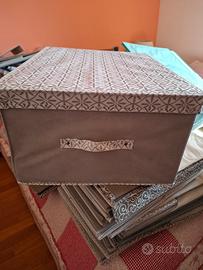 scatole in stoffa tipo organizer