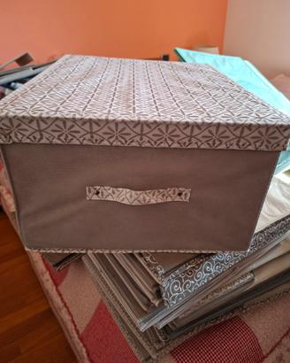 scatole in stoffa tipo organizer