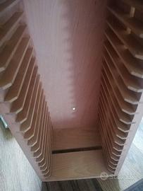 porta cd legno