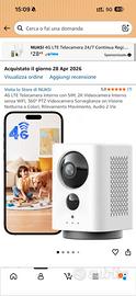 Telecamera Interna 4G LTE con SIM 2K