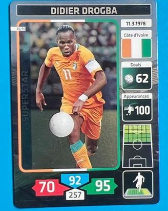 DIDIER DROGBA 66 Panini Fußball Stars 2014 Card