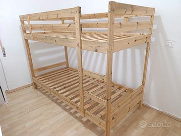 Letto a castello IKEA MYDAL in legno di pino
