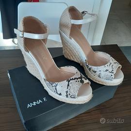 Sandalo in corda pitonato n. 38 Cocoperla