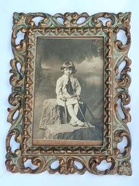 Artistica cornice con foto antica