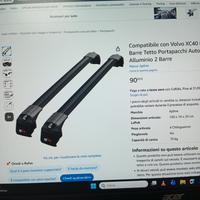 portapacchi x volvo,mai usati ancora nel suo imbal