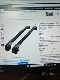 portapacchi x volvo,mai usati ancora nel suo imbal