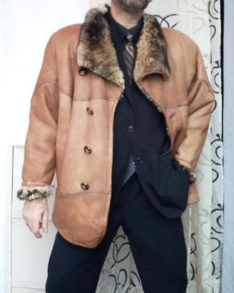 Shearling Montone   Vintage 80s  donna  beige