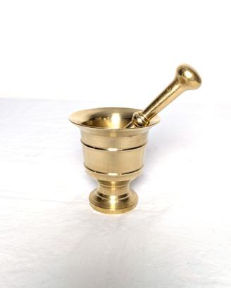 Mortaio e Pestello Ottone Massiccio 1,2 kg