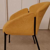 Poltrone Design "Luxury" – Senape e Nero