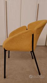 Poltrone Design "Luxury" – Senape e Nero