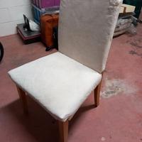 Ikea poltrona imbottita telaio in legno