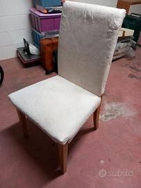 Ikea poltrona imbottita telaio in legno