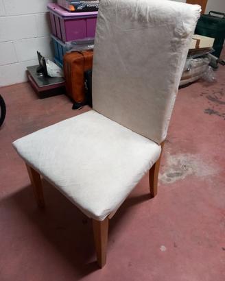 Ikea poltrona imbottita telaio in legno