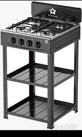 CUCININO 4 Fuochi a gas con ripiani