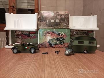 Barlux 1/25 Fiat Campagnola con roulotte militare