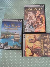 Lotto giochi PC (Sacred, Imperium, Port Royal)