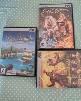 Lotto giochi PC (Sacred, Imperium, Port Royal)
