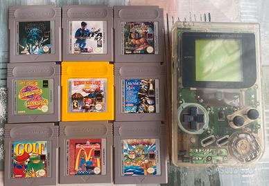 Game boy classic trasparente vintage