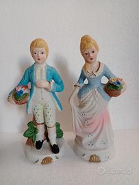 Coppia di Fanciulli in Ceramica degli anni Ottanta