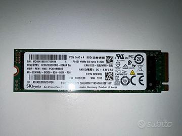 SSD NVMe Gen3 512GB Hynix