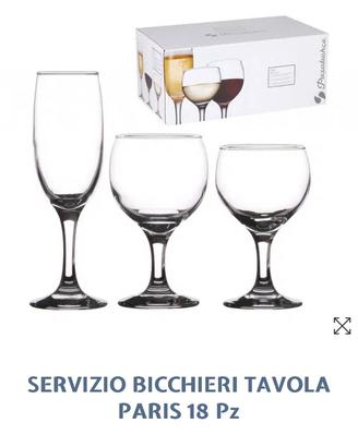 Bicchieri da Tavola Set 18 pz. bicchieri nuovi