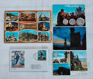San Marino 1968-76 Cartoline Viaggiate + Busta FDC