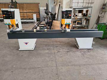 Saldatrice due teste + pulitrice