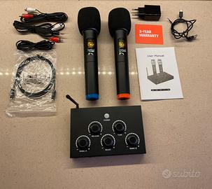 DIGITNOW PORTABLE UHF WIRELESS MICROPHONE MIXER