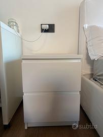 Comodino due cassetti ikea malm