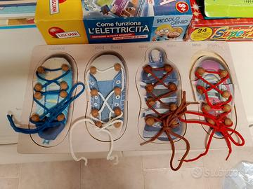 imparare a legarsi le scarpe