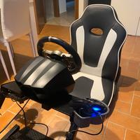 Postazione da corsa + volante/pedali
