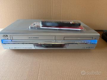 COMBO JVC VIDEOREGISTRATORE VHS ,DVD"FUNZIONANTE